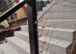 Decorative Ferrule Flexible Stainless Steel Wire Rope Mesh Fence For Stair