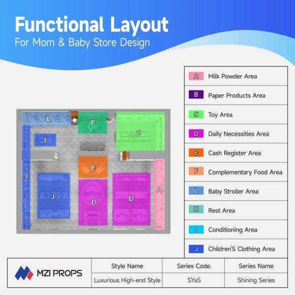 08-QSGDS Maternity And Baby Shop Design With Luxurious High-end Style