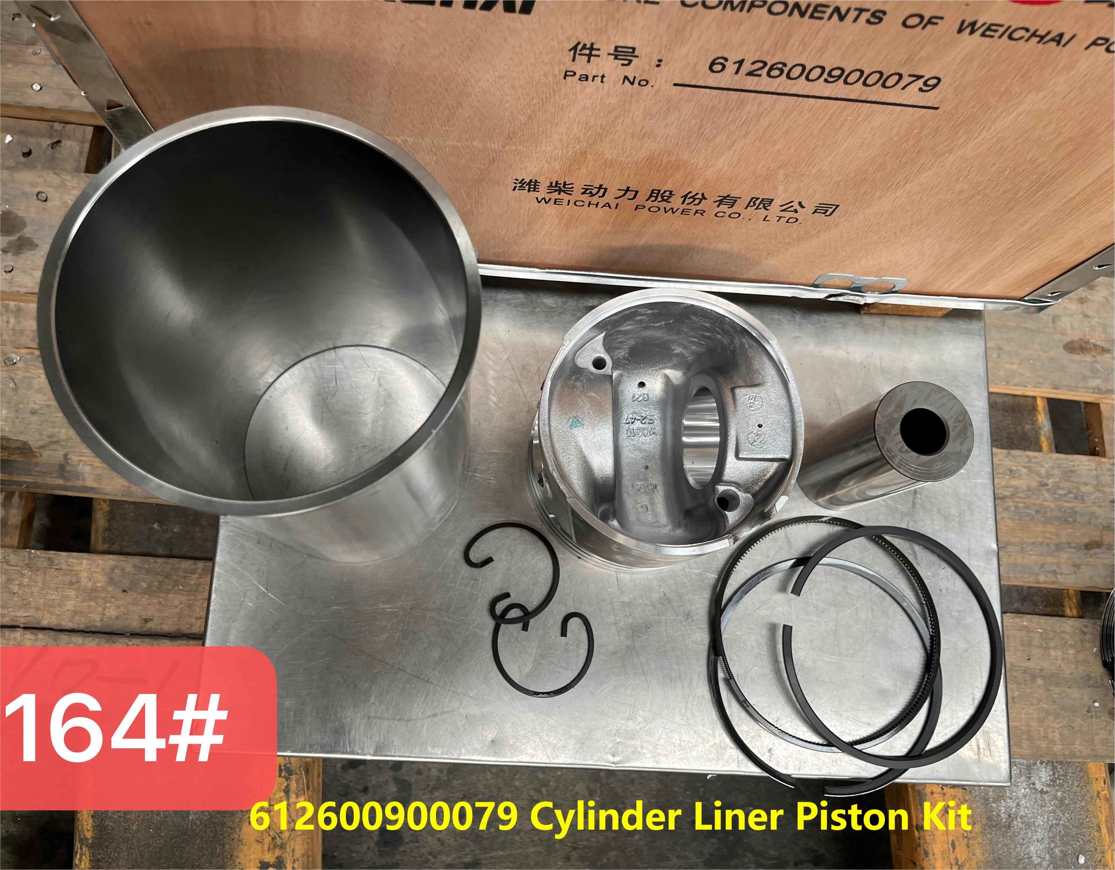 Cylinder Liner 612600900079 WEICHAI Engine Parts Piston Ring Piston Pin WP10