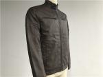 Warmth Mens PU Jacket Chocolate Color , Pleather Biker Jacket TW71195