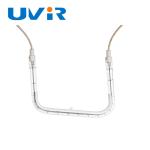 Customized Special Shape Quartz Heating Tube Infrared Fittings Half Coated White