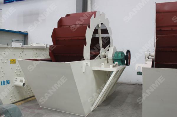 Stable Performance Sand Washer Machine , Wheel Sand Washer For Gravel Plant /