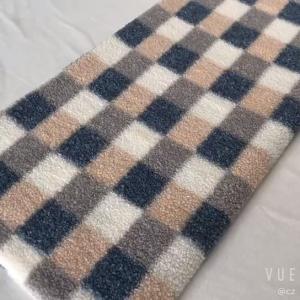 Wholesale 200gsm Plaid Printed Sherpa Lined Fleece Fabric 100% Polyester from china suppliers