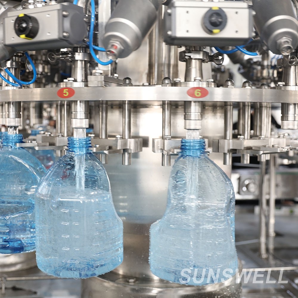 4000BPH Automatic Bottle Drinking Water Filling Machine Line 3l - 5l