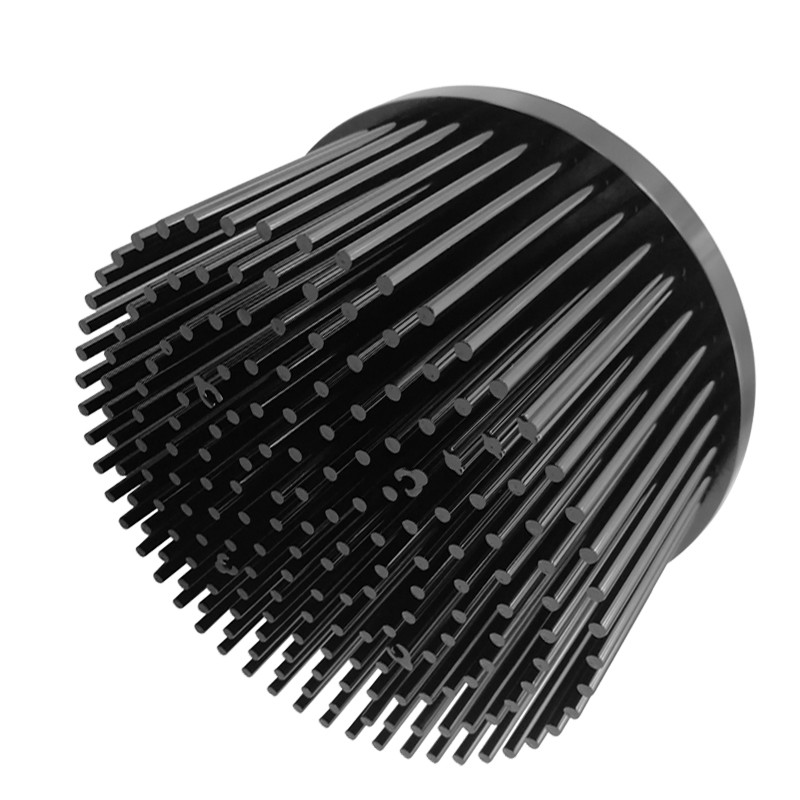 Anti Erosion Round Aluminum Heat Sink Extrusion Dia 133mm For 50W LED