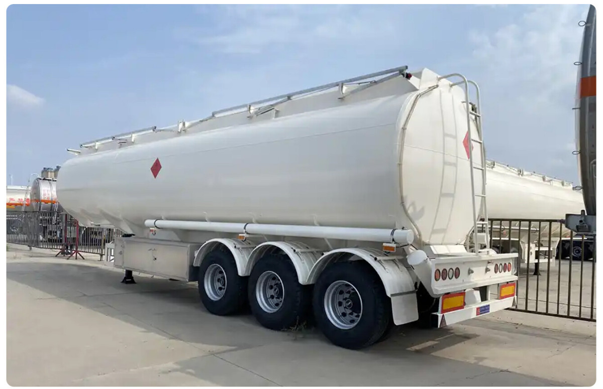 CIMC 4 axles 54000liters 6 compartments Carbon steel transport liquid chemical petroleum food processing oil fuel tank trailer
