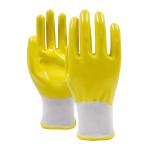 Nitrile Oil Resistant Work Gloves , Waterproof Polyester Nitrile Gloves
