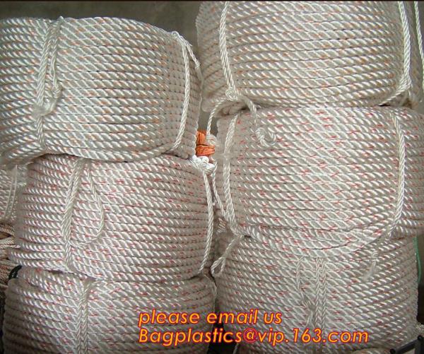 3-strand twisted ship rope for sale, twisted rope, polyamaide rope, polyester