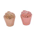 Pink Color Zinc Alloy Metal Bottle Cap Rose Perfume Cover Environment Friendly