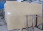 Light Yellow Natural Marble Tile Gold Beige 10mm / 12mm Thickness