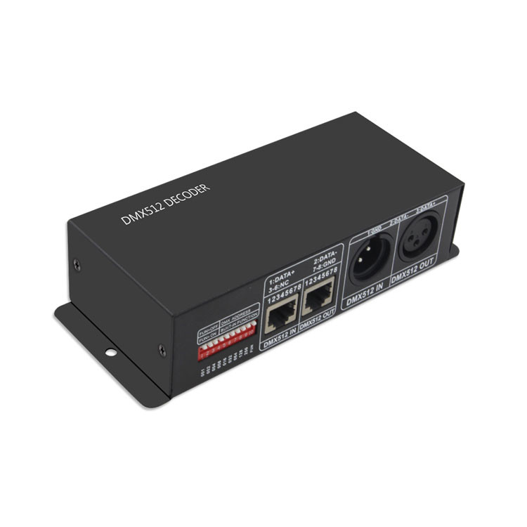 DMX512 LED Tape Dmx Decoder 3 Channel RGB 4 Channel RGBW With CE Certified