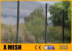 Hot Dip Galvanized Anti Climb Mesh Fence 6000mm Height For High Security Prison