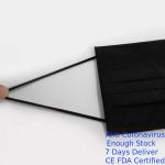 Light Weight Disposable Black Face Mask , Waterproof Disposable Mouth Mask