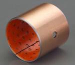 Red Bronze Polymer Plain Bearings , Tin / Copper Plated Split Steel Bushing