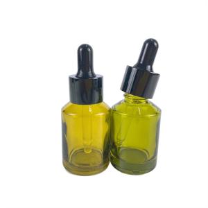 Wholesale 18/415 Cosmetic Glass Dropper Bottle Green 30ml Empty Perfume Bottle from china suppliers