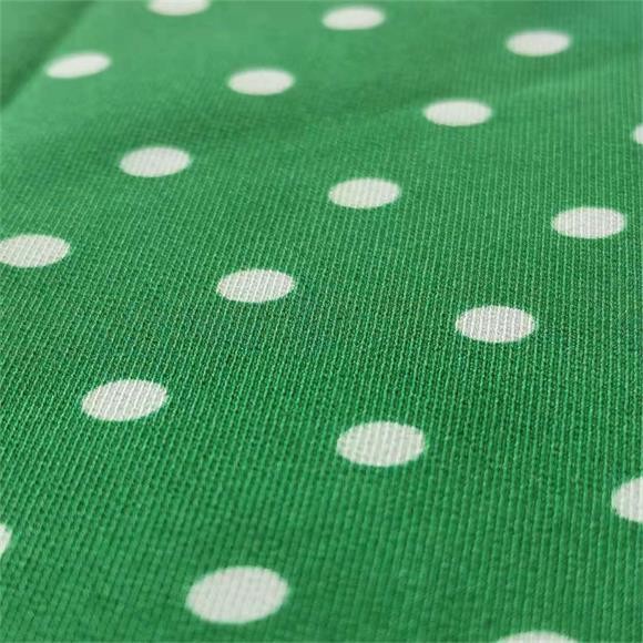 50dx50d 83gsm Polyester Chiffon Fabric Twill Dot Printed
