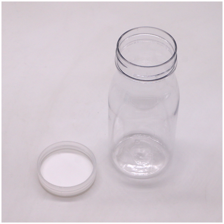Collar Material PET Milk Tea Plastic Bottle for Liquid Beverages