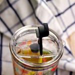 Decorated Pint Ice Tea Glass Cup With Lid And Silicate Straw Cocktail Tumbler