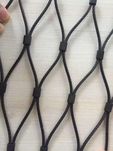 Wholesale Durable Stainless Steel Ferrule Mesh , Hand Woven black Wire Mesh from china suppliers