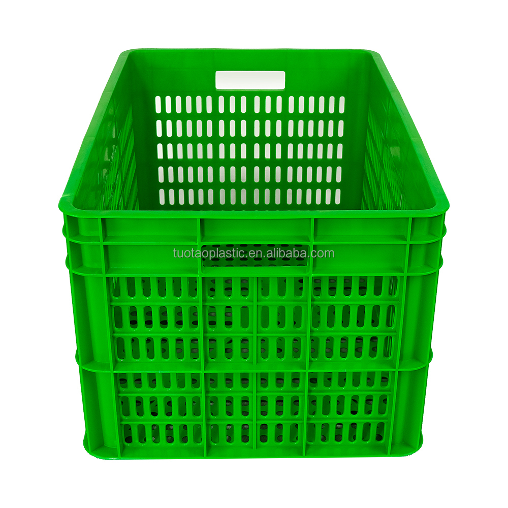 Customized Logo Stackable Plastic Crate for Eco-Friendly Fruit Harvesting and Storage