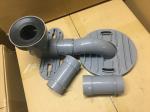 Gray PVC Toilet Siphon Tube , Toilet Drain Fittings Washroom Appliance Connector