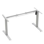 Adjustable Electric Motor Lifting Sit Stand Desk Brown Wooden Office Desk for