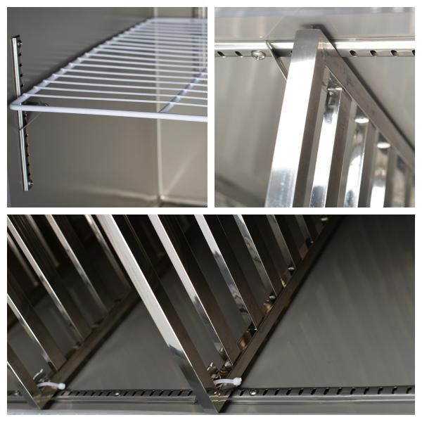 110V/60HZ 4 Doors Heavy Duty Refrigerated Cabinets Upright Refrigerator Fridge Freezer