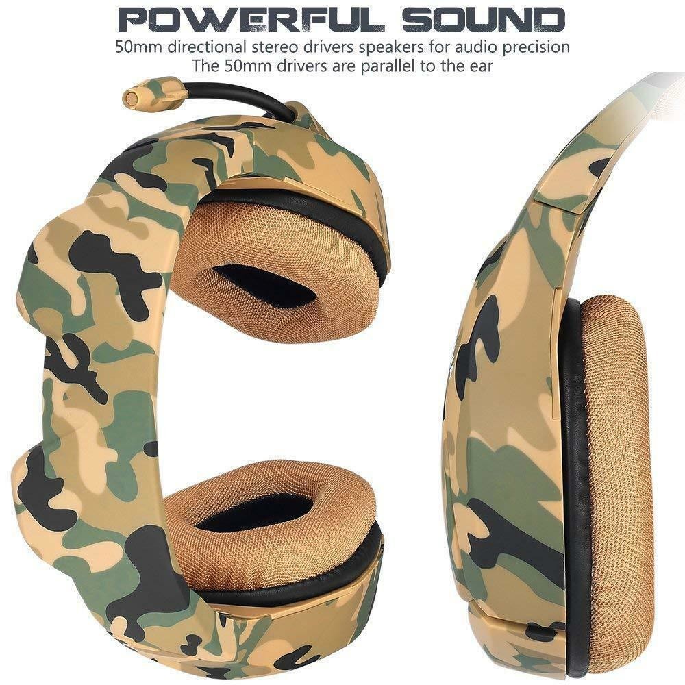 2.2m Onikuma K1B Camouflage Gaming Headset For PS4 PC