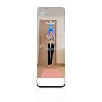Touch Screen Camera Intelligent Display Interactive Fitness Mirror 43 Inch Floor
