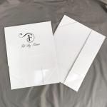 Custom Logo UV-Coating Black Magnetic Packaging Gift Box Flip Top Cardboard Eco