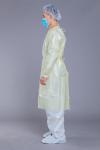 Bacterial Resistant 20gsm PP 17gsm PE Disposable Isolation Gowns