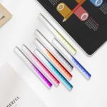School Creative Stationery Gradient Color Acrylic Transparent Cubic Ruler