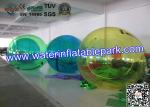 Transparent Floating Inflatable Water Ball , Walking Water Zorb Ball 2.5m