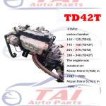 Used TD42 Turbo Engine For Nissan Terrano / Nissan Homy / Caravan Vans