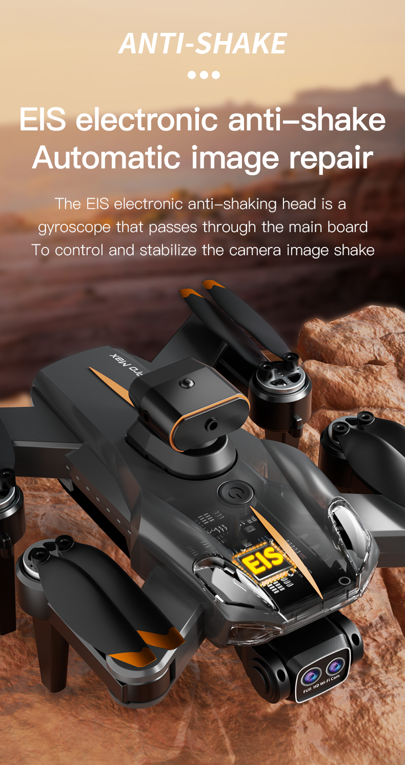 Professional P11max Wifi Drone 10-20min Maximum Flight Time Dual 8k HD Camera Obstacle Avoidance 60 Minutes Charging Time