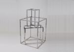 Square Tube Metal Shop Display Props For Tie / Shoes / Scarf Retail Store