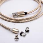 Multiple Connector Magnetic Charging Cables OD3.2mm Interchanged Easily