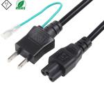 Laptop Japan Power Cord 3 Pin Jet PSE Approval 7A 15A 125V Customized Color