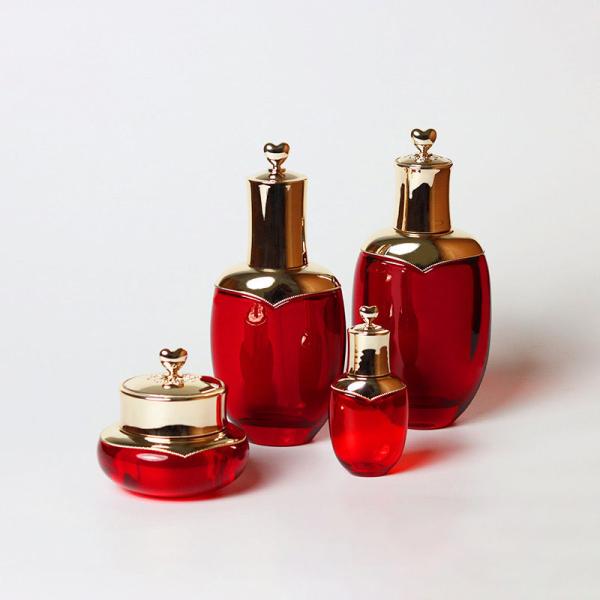 Screw Cap 25ml 150ml Crystal Cosmetic Glass Bottles