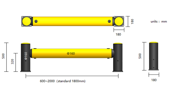 HC-1   One Bar  Guardrails 