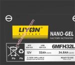 Liyon 6MFH32L 12V 32Ah Atv Battery High Power Energy Storage New Original