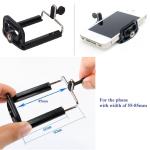 40" Inch Aluminum Camera Tripod + Universal Smartphone Holder Mount for iPhone