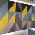 Cinema Soundproofing Material 25mm Thick Acoustic Fabric Wrapped Wall Panels