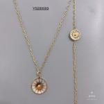 Luxury Brand Jewelry Set Stainless Steel Sun Pattern Bracelet pendant necklace