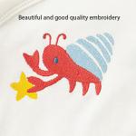 Custom Embroidery Baby Long Sleeve Rompers organic cotton knitted newborn baby