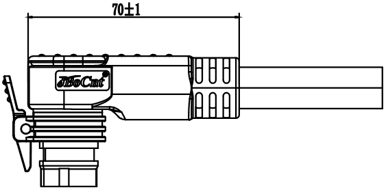 2+6 Pin 50A Electric Bike Connector , Electric Motorcycle Battery Connector