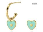 Trendy Love Heart Dangle Earrings 316l Stainless Steel Earrings OEM ODM