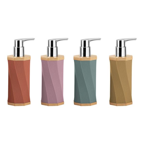 4pcs Sand Stone Bathroom Accessories Set Round With Swirl Stripe Toilet Bowl