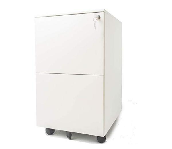3 Drawers Mobile File Storage Cabinet Fully Assembled Electrostatic Powder