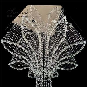 Wholesale Glass Crystal Bead Curtains Ceiling Hanging With Crystal Ball Event Drape Wedding Decoration from china suppliers